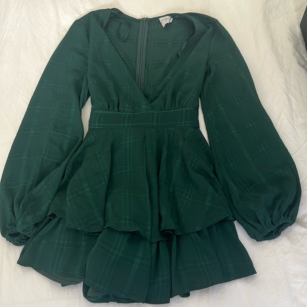 Green Formal Romper